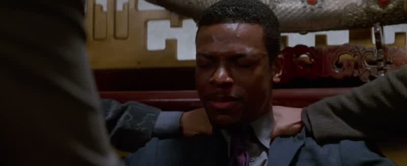 FBI huhNo I ain't FBII'm a security guard I work at the mallNow wipe yourself offYou're bleedingOh hell nawHe just playing man He ain't mean thatHe meant cut me loose Let me go