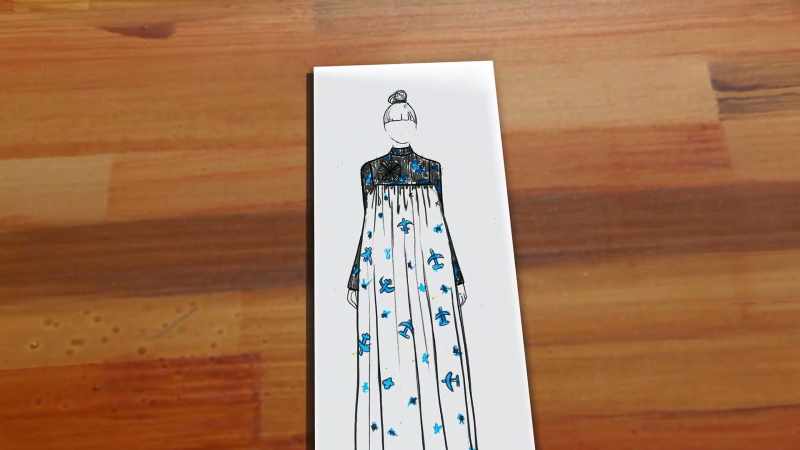 I'm also gonna make really oversized dress with a mesh print