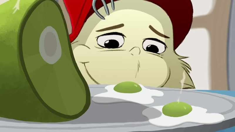 I'm getting hints of egg, and yes, definitely green