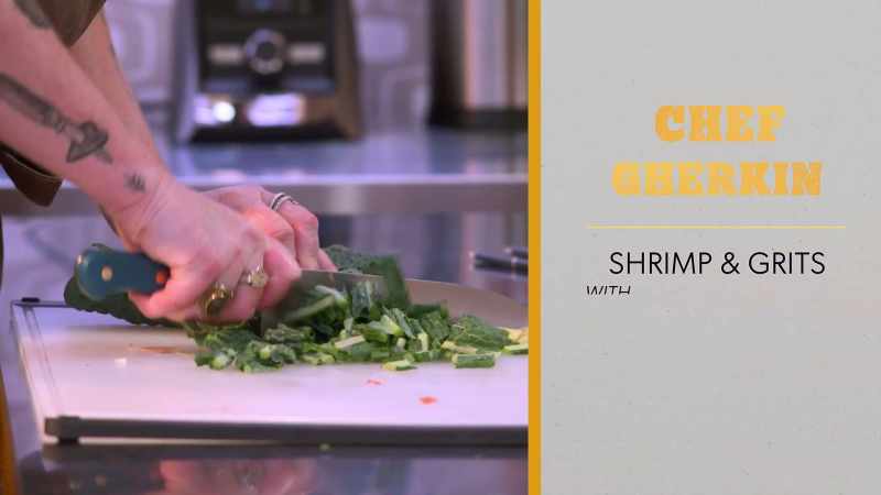 I'm gonna be making shrimp and grits