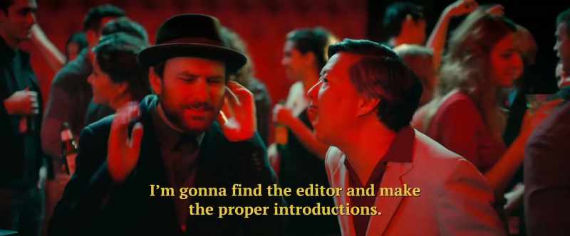 I'm gonna find the editor and make the proper introductions