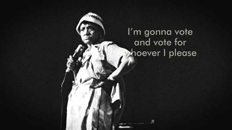 I'm gonna vote and vote for whoever I please