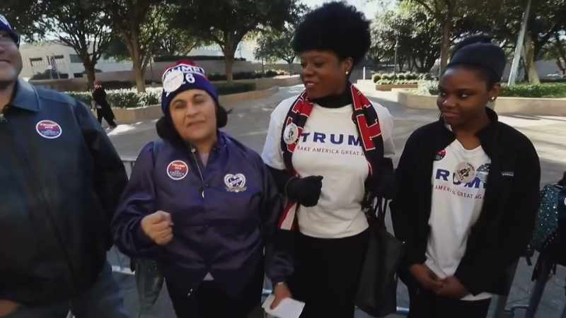 I'm here for Donald Trump