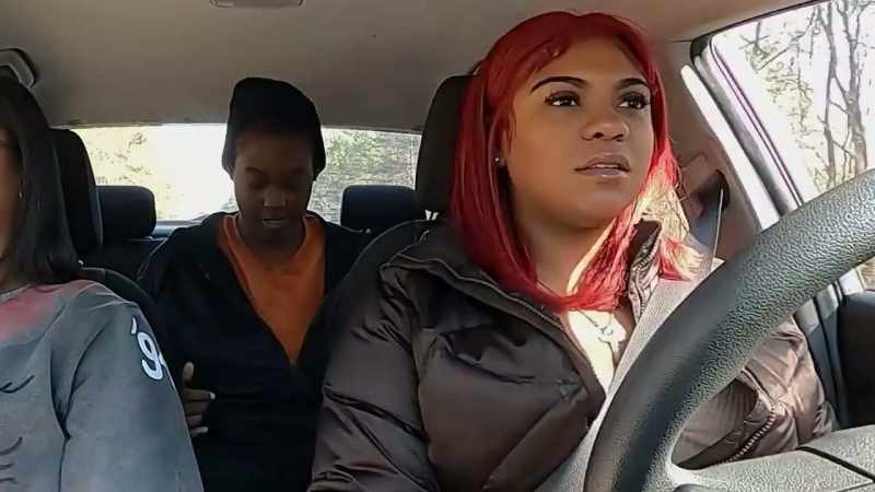 I'm in the back seat, I'll smack this broad right now