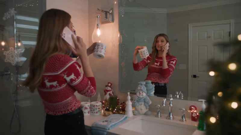 I'm in the bathroom right now
