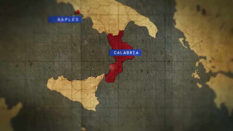 I'm just about to enter Calabria