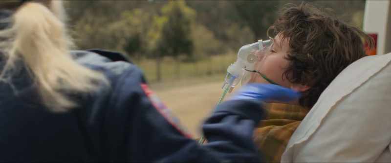 I'm just gonna put this oxygen mask on for you. There you go