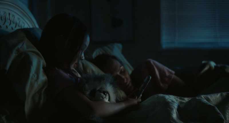 I'm just watching the TV and Mommy is sleeping