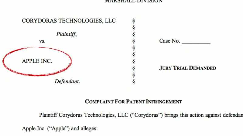 I'M LOOKING AT A, UH, LAWSUIT