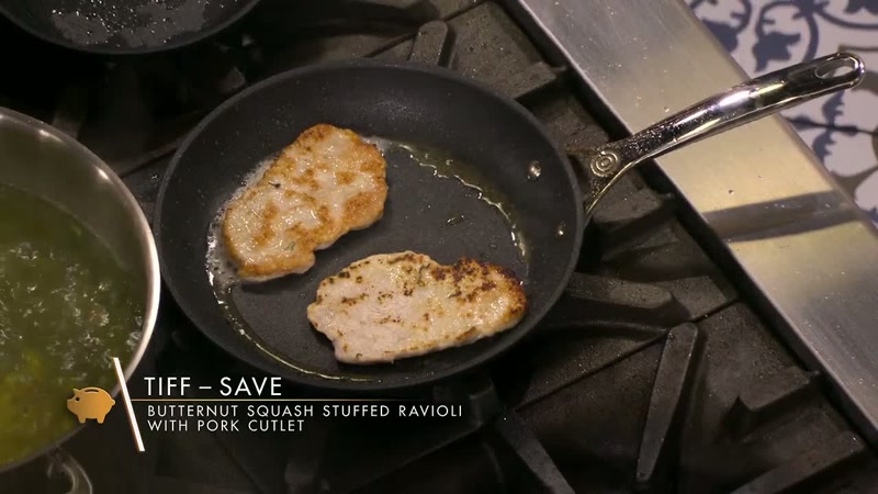 I'm making a butternut squash ravioli with a pork cutlet