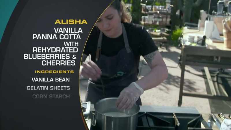 I'm making a vanilla panna cotta with rehydrated blueberries