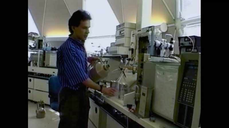� I'm making measurements in the analytical lab