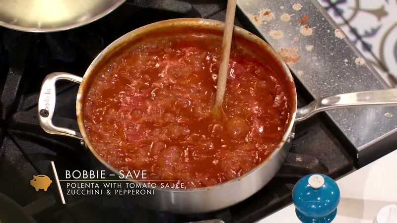 I'm making polenta with tomato sauce