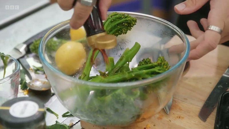 I'm making Tenderstem broccoli with soy sauce and sesame seeds