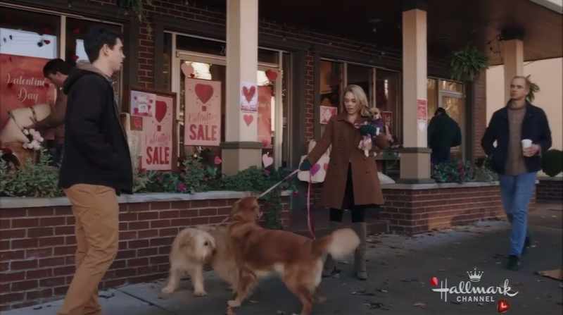 I'm not blocking the sidewalk. The dogs are