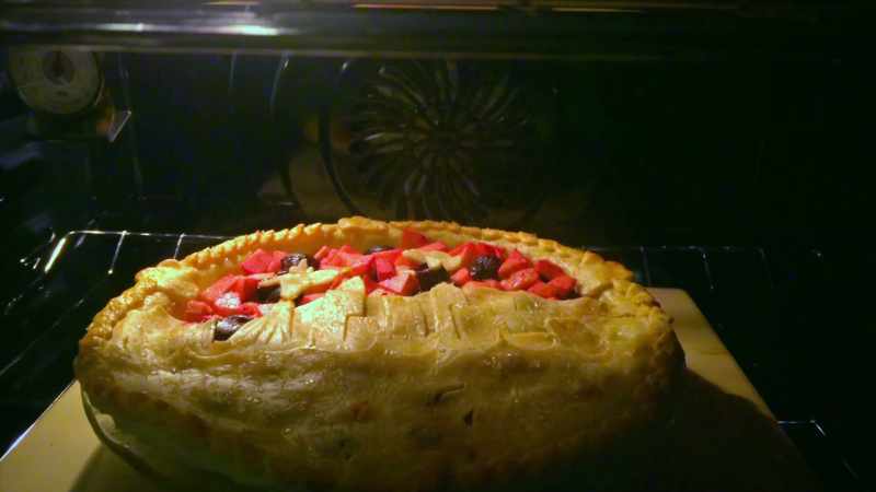 I'm not sure how long till the pie comes out