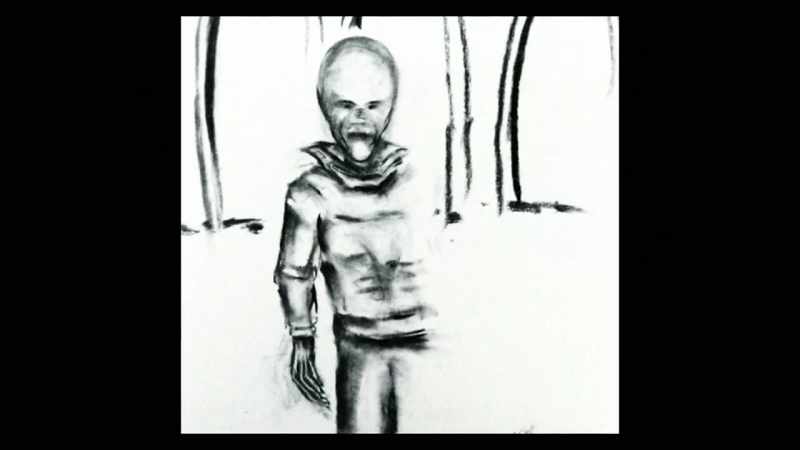 I'm now showing a charcoal illustration