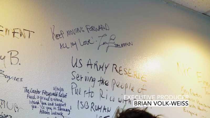 I'm really proud that I got to sign my name on that wall