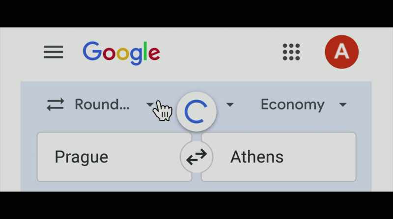 I'm searching for flights from Prague to Athens