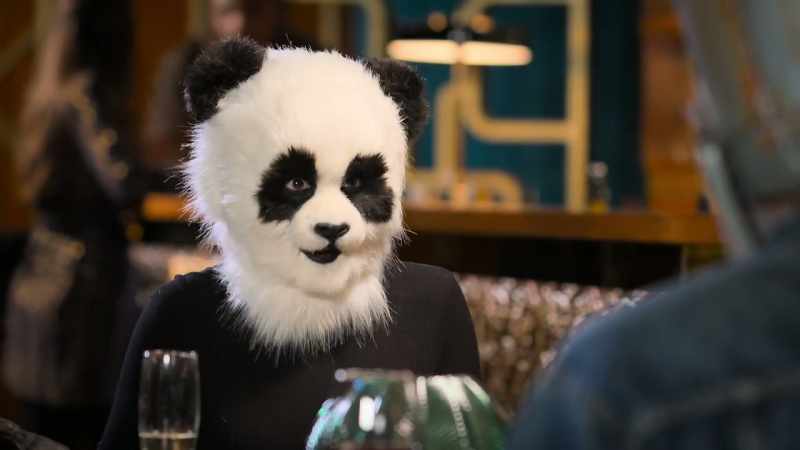 I'm so single, I'm dressed as a panda bear