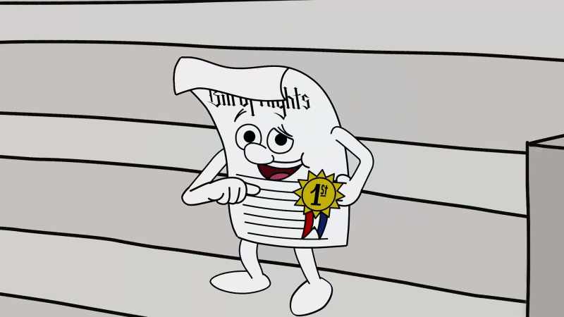 I'm the First Amendment, yes, the very First Amendment