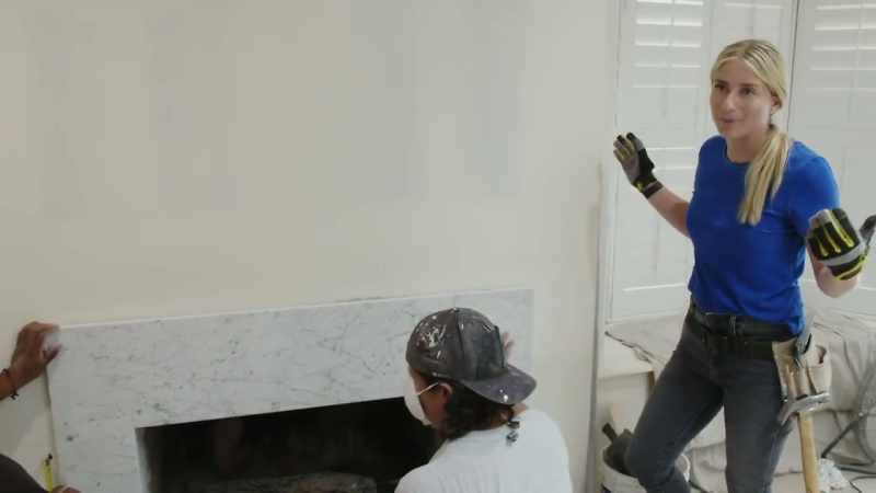 I'm using this fireplace as a way to bring texture into this project