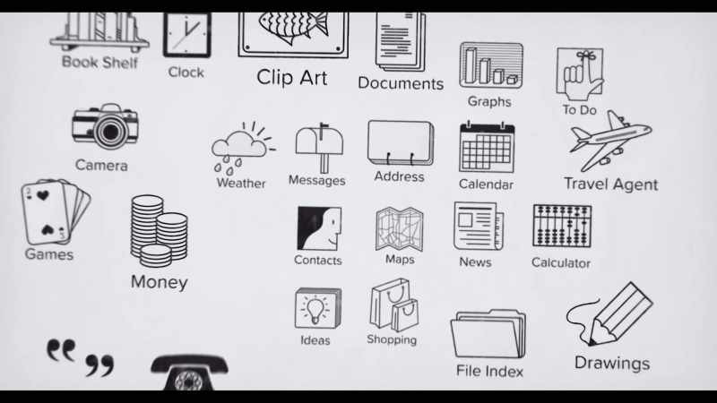Imagine a personal computer, with applications organized