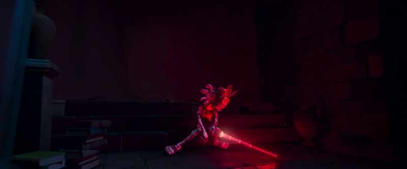 [imitating lightsaber]