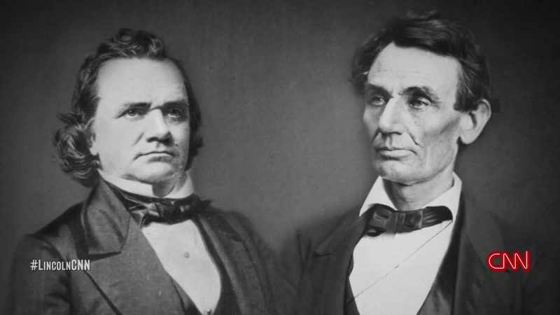 >>> IN 1858, ABRAHAM LINCOLN CHALLENGES STEVEN A. DOUGLAS