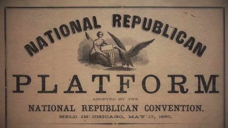 In 1860, the Republican Party
