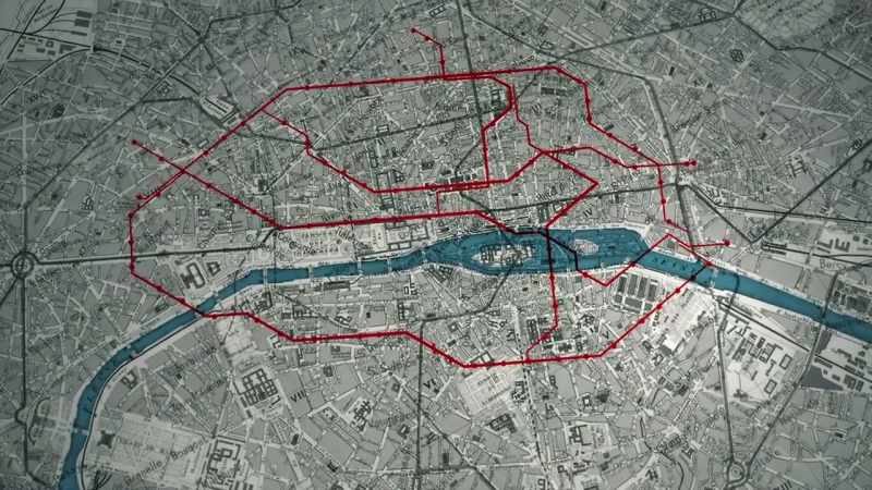 In 1910 paris already has an underground rail network