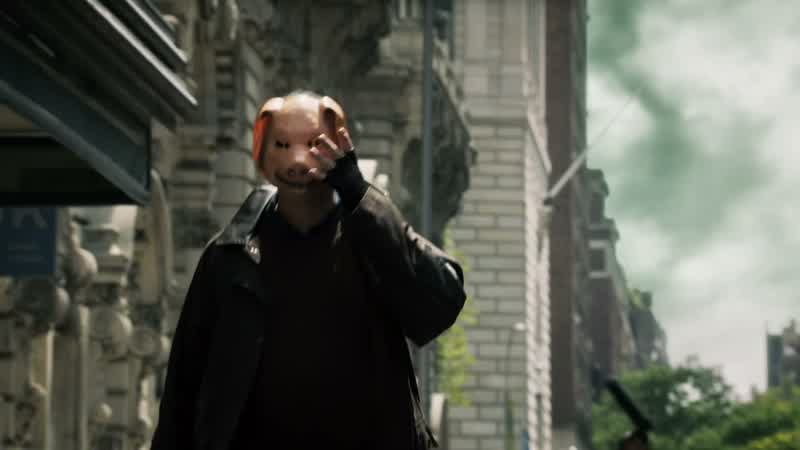 In a bizarre turn of events, a man appearing to be Ronald Danzer is rising into the air above Gotham, attached to