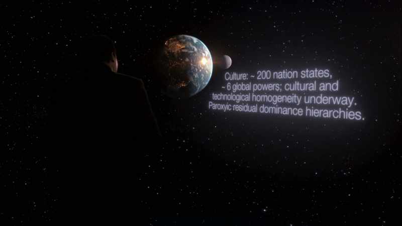 In a cosmic setting vast and old beyond ordinary human