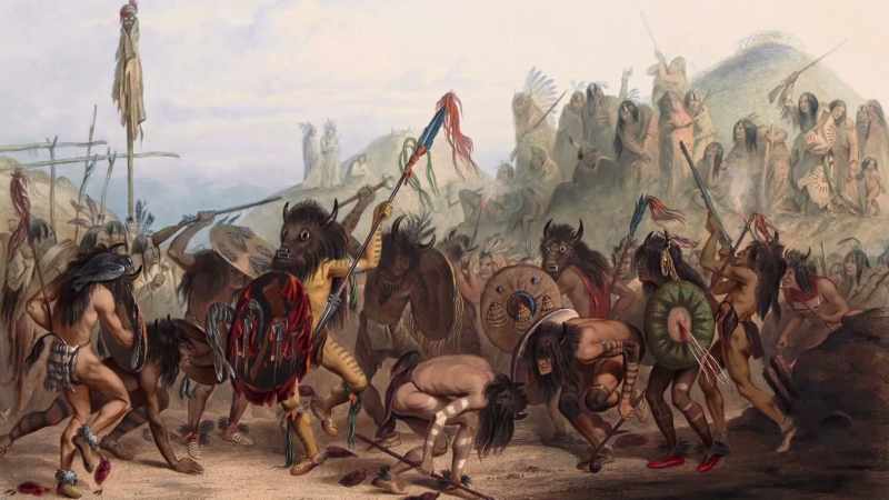 In a different ceremony, experienced hunters