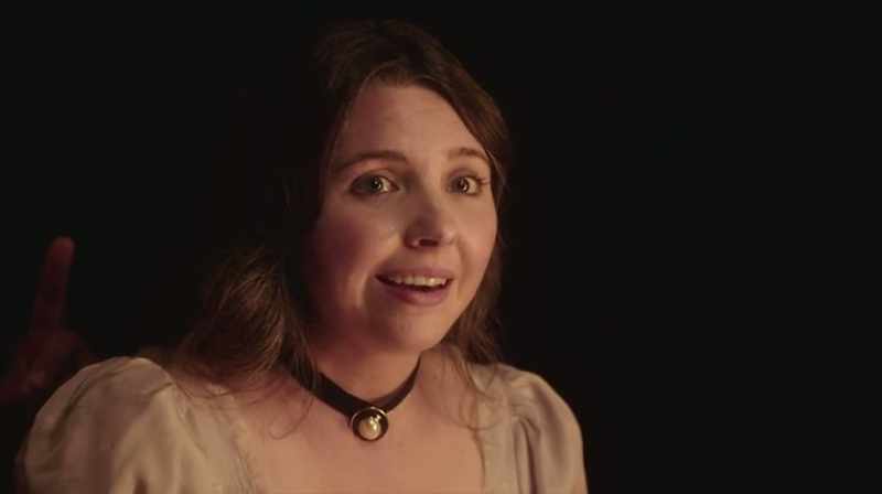 In a moment, she'll have a flash of brilliance