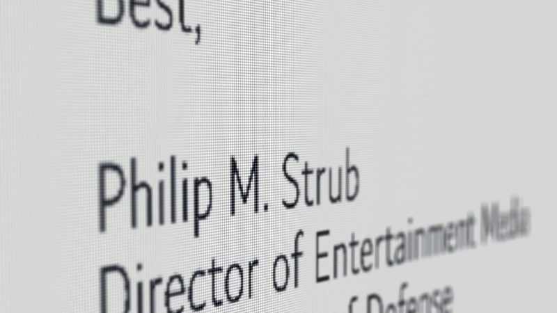 In an email, Phil Strub offhandedly