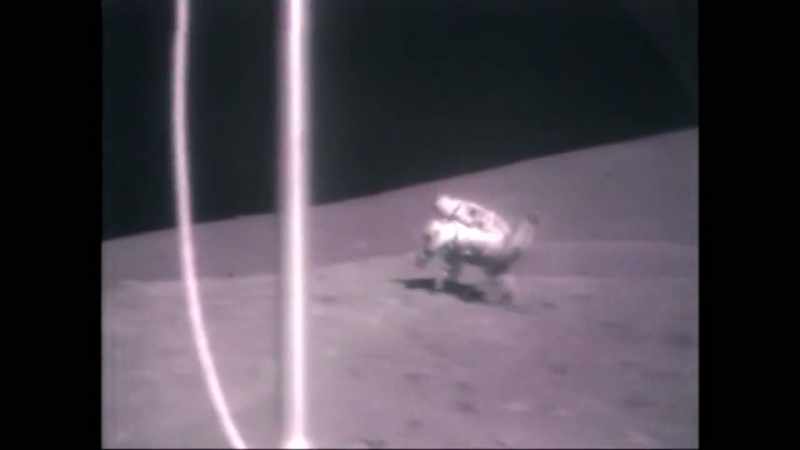 In this case, the astronaut falls forward