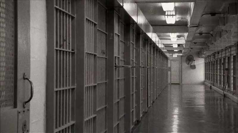 In this cold, dank prison, concrete floor