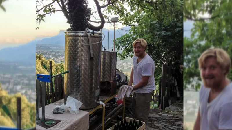 In college, I got to go apprentice under a winemaker in Italy