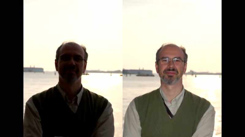 In this example, we see on the left