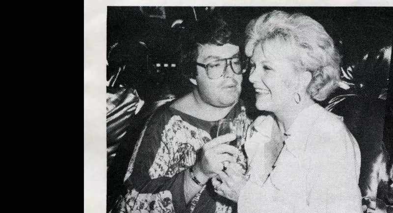 In fact, on the cushions in Alan's disco