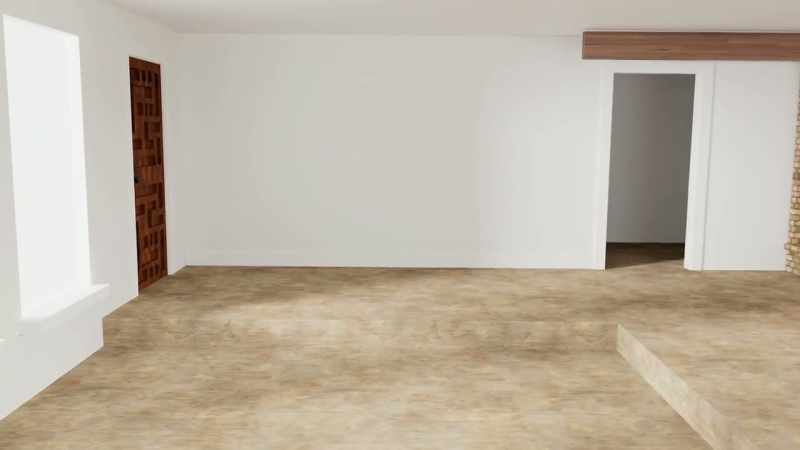 In that front room, we're going to take down the wall