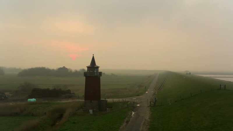In Germany's far north, the temperature plummets