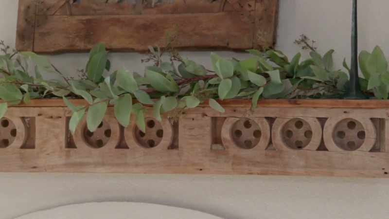 In here, it was the idea of this mantel
