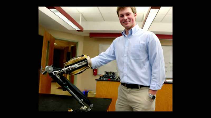 In high school, I invented a prosthetic leg