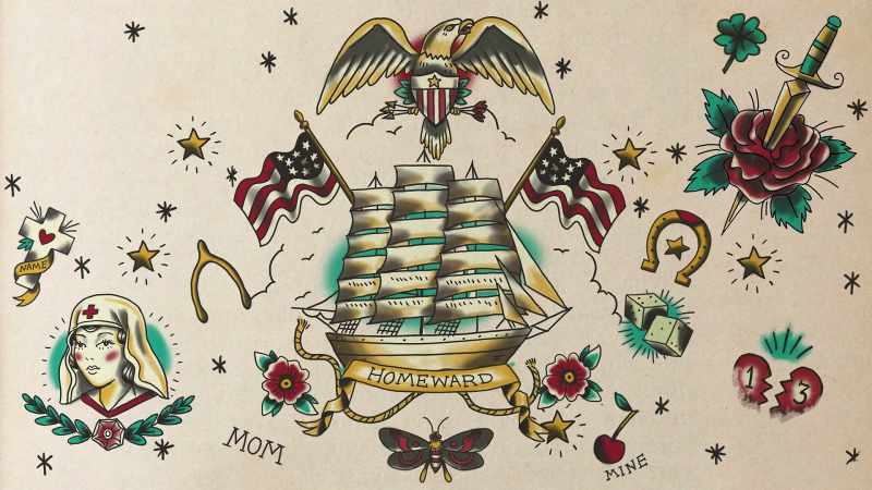 [in Japanese] American tattoos have a strong memory-related element