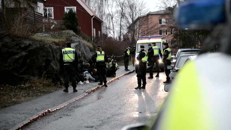 In Kärrtorp, we had given a permit for a demonstration on the square