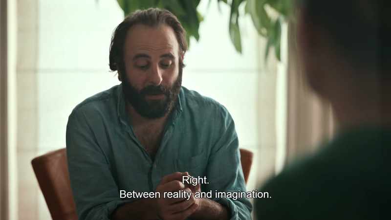 In limbo. - Right. Between reality and imagination