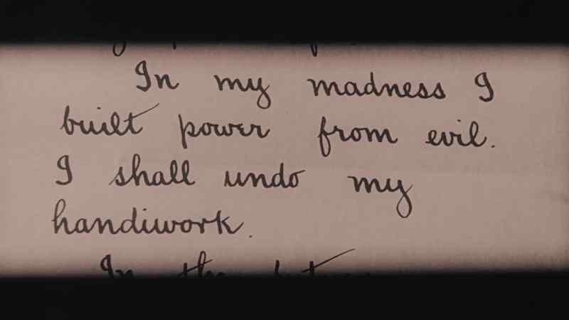 In my madness I built power from evil. I shall undo my handwork