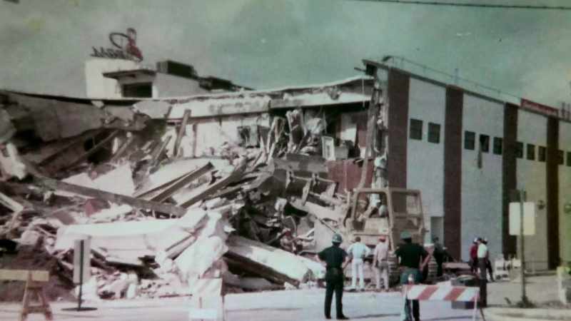 In Miami, a DEA building had collapsed suddenly and without warning
